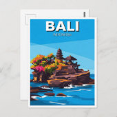 Tanah Lot Bali Indonesië Reizen Abstract Briefkaart (Voorkant / Achterkant)