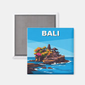 Tanah Lot Bali Indonesië Reizen Abstract Magneet (Voorkant / Achterkant)