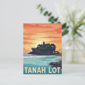  Tanah Lot Bali Indonesië Reizen Briefkaart (Staand voorkant)