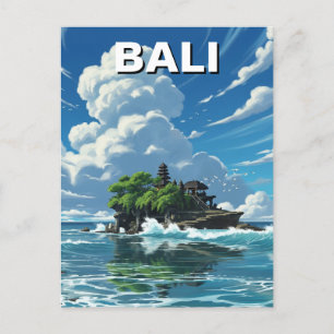 Tanah Lot Bali Indonesië Reizen Briefkaart