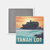 Tanah Lot Bali Indonesië Reizen Magneet (Voorkant / Achterkant)