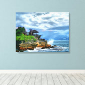 Tanah Lot Bali Temple Poster Canvas Afdruk (Insitu (Houten vloer))