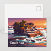 Tanah Lot Indonesië Briefkaart (Voorkant / Achterkant)
