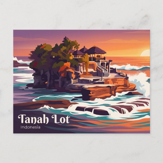 Tanah Lot Indonesië Briefkaart (Voorkant)