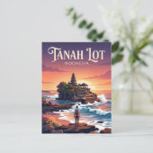 Tanah Lot Tempel Indonesië Briefkaart (Staand voorkant)