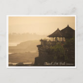 Tanah Lot Temple Bali Postcard Feestdagenkaart (Voorkant)