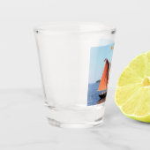 Tanbark Sails zeilboot scène Thunder_Cove Shot Glas (Links)