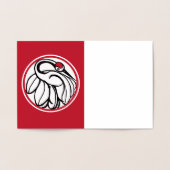 tancho japanse kraan folie kaarten (Binnen)