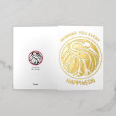 tancho japanse kraan folie wenskaart (Buiten Laag)