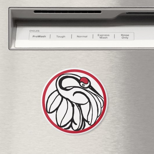 tancho japanse kraan magneet (Insitu (Vaatwasser))