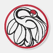 tancho japanse kraan magneet (Voorkant)