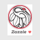 tancho japanse kraan sticker (Vel)