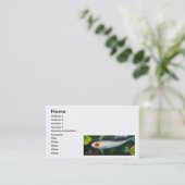 Tancho Kohaku Koi Visitekaartjes (Staand voorkant)