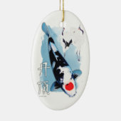 Tancho koi keramisch ornament (Rechts)