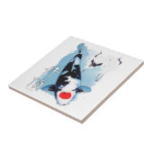 Tancho koi tegeltje (Zijkant)