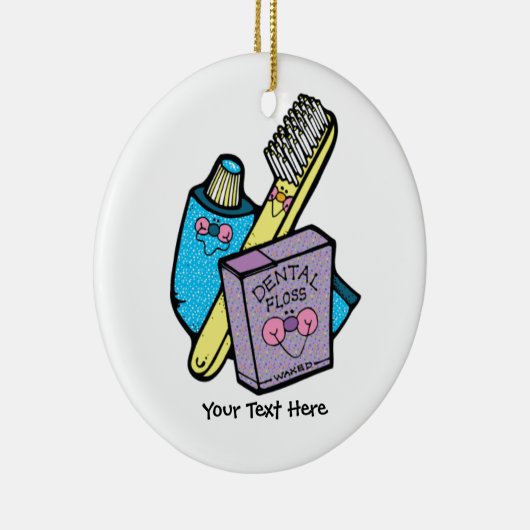 Tand (aanpasbaar) keramisch ornament (Rechts)