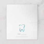 Tand Afbeelding Tandheelkunde Clinic Table Plaatskaartje (Buitenkant ongevouwen)
