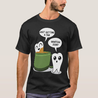 Tand bad in koffie Tandarts Tandheelkundige hulp T-shirt