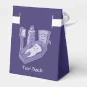 Tand begrafenis gunst box bedankdoosjes (Achterkant)