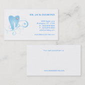 Tand Blauw 3 van het Logo van de Tand van de Afsprakenkaartje (Voorkant / Achterkant)