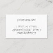 Tand Bleken Tandheelkundig Visitekaartje (Achterkant)