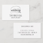 Tand Bleken Tandheelkundig Visitekaartje (Voorkant / Achterkant)