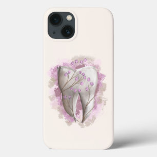 Tand & Bloemen, surrealistisch schilderen. Tandart Case-Mate iPhone Case
