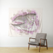 Tand & Bloemen, surrealistisch schilderen. Tandart Wandkleed (In Situ (horizontaal))