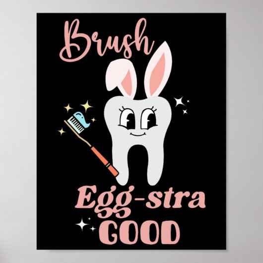 Tand Bunny Tandarts Pasen Tandheelkundige Instant  Poster (Voorkant)