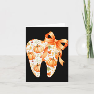 Tand Coquette Boog Tandarts Thanksgiving Tandheelk Kaart
