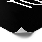 Tand Ei Grappig Tandpijn Pun Donker BG Poster (Hoek)