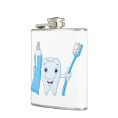 Tand En Tandenborstel Fles Heupfles (Links)