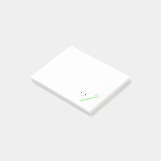 Tand en Tandenborstel Post-it® Notes (Schuin)