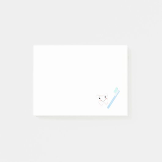 Tand en Tandenborstel Post-it® Notes (Voorkant)