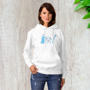 Tand en tandenborstel Vrouwen Hoodie