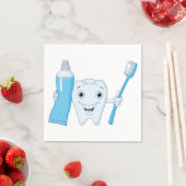 Tand- en tandenborstelpapierservetten servet (Insitu)