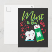 Tand- en tandpasta-tand-tandheelkunde, paardenlief briefkaart (Voorkant / Achterkant)