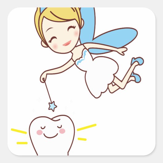 Tand Fairy Day - Appreciation Day Vierkante Sticker (Voorkant)