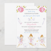 Tand Fairy Letter Kaart (Voorkant / Achterkant)