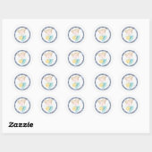 Tand fee prinses DIY tekst jongens officieel bezoe Ronde Sticker (Vel)
