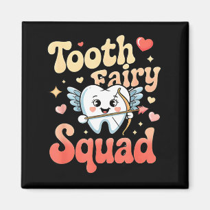 Tand Feeën Team Cute Cud Tand Retro Tandheelkundig Magneet