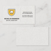 Tand Geel Schild Icoon Visitekaartje (Voorkant / Achterkant)