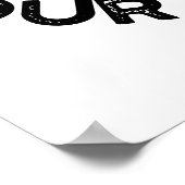 Tand je eigen hoorn geen grappige tandenstokers poster (Hoek)