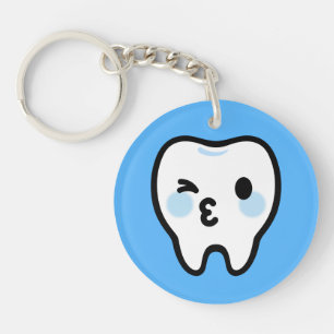 Tand Karakter Smilend – Mooie & Schone Illustratie Sleutelhanger