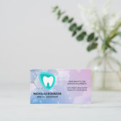 Tand Logo | Geneeskundige achtergrond Visitekaartje (Staand voorkant)