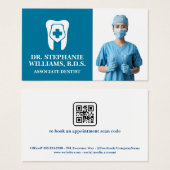 Tand Logo | jonge Vrouw tandarts Visitekaartje (Voorkant /achterkant)