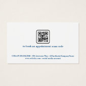 Tand Logo | Jonge vrouwelijke tandarts Visitekaartje (Achterkant)