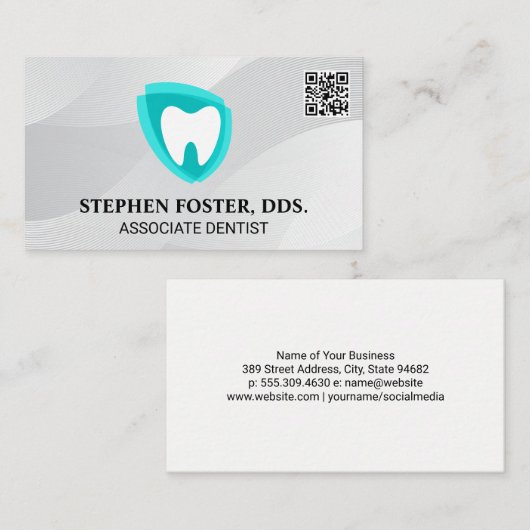 Tand Logo | Tandartsen Visitekaartje (Voorkant / Achterkant)