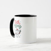Tand moet vrolijk Tandarts Kerstmis Xmas Mok (Voorkant links)