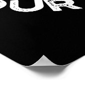 Tand niet je eigen hoorn Dental Puns Dark BG Poster (Hoek)